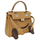 Hermès Mini Kelly Doll Dune/Vert Loden Swift Leather Palladium Hardware