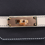 Hermès 35cm Birkin HSS Sellier Black/Craie Epsom Leather Rose Gold Hardware