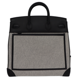 Hermès 40cm HAC Cargo Black (Noir) Toile/Evercalf Leather Palladium Hardware