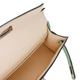 Hermès Kelly II Sellier Mini HSS Vert D'eau Matte Alligator Palladium Hardware