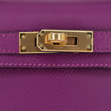 Hermès Kelly II Sellier Mini Anemone Epsom Leather Gold Hardware