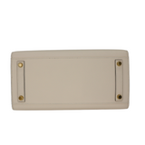 Hermès 30cm Birkin Sellier HSS Craie/Black Epsom Leather Brushed Gold Hardware