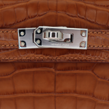 Hermès Kelly II Sellier Mini Gold Matte Alligator Palladium Hardware