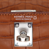 Hermès Kelly II Sellier Mini Gold Matte Alligator Palladium Hardware