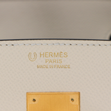 Hermès 30cm Birkin Sellier HSS Craie/Black Epsom Leather Brushed Gold Hardware