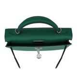 Hermès Kelly II Sellier Mini Vert Vertigo Epsom Palladium Hardware