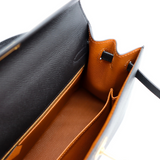 Hermès 25cm Kelly Sellier HSS Black/Gold Epsom Leather Brushed Gold Hardware