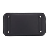 Herm�s 30cm Birkin Black C√¥te √† C√¥te Tuffetage Caban Swift Leather Palladium Hardware