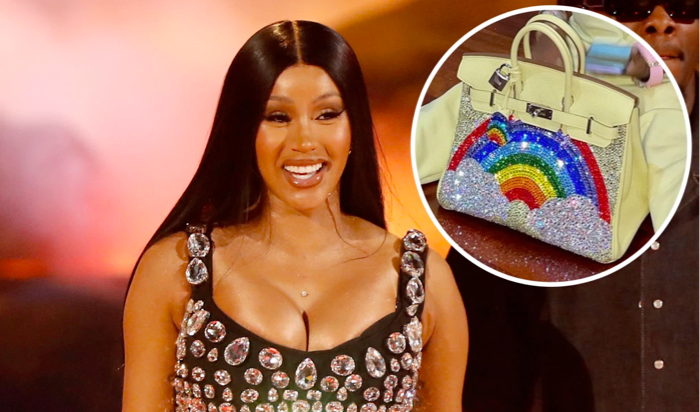 Ny Post: Cardi B gifts Kulture rainbow-bedazzled Hermès Birkin bag worth $48K