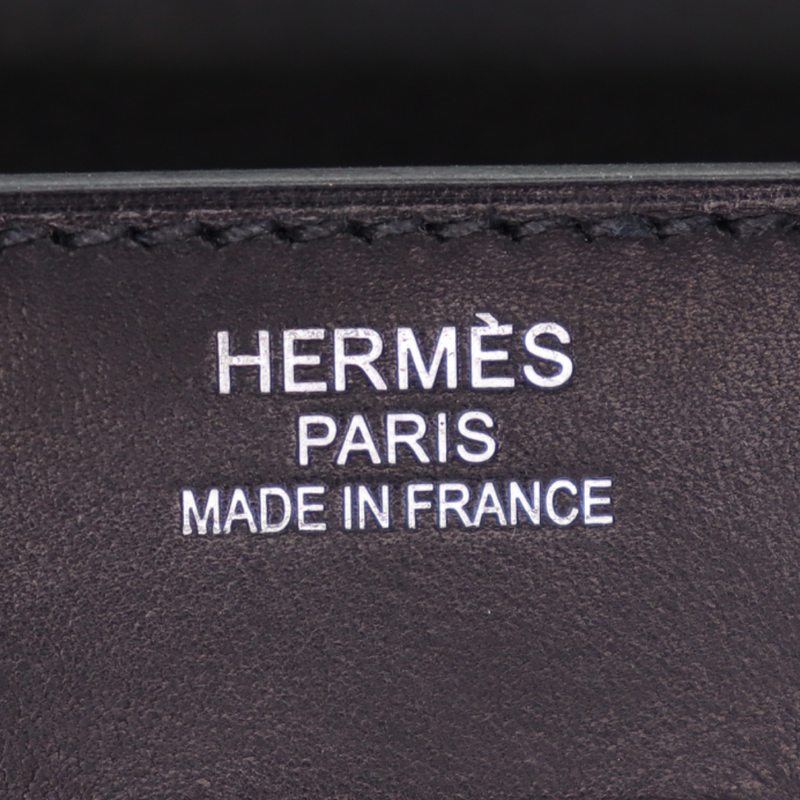 Hermès 40cm HAC Cargo Black (Noir) Toile/Evercalf Leather Palladium Hardware
