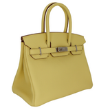 Hermès 30cm Birkin Jaune Poussin Togo Leather Palladium Hardware