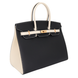 Hermès 35cm Birkin HSS Sellier Black/Craie Epsom Leather Rose Gold Hardware