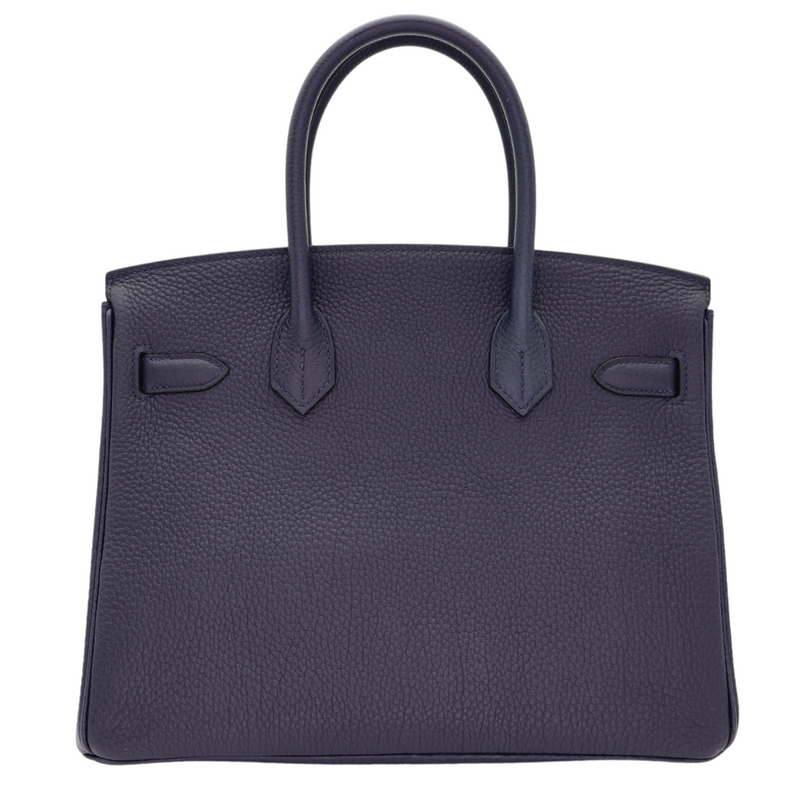 Hermès 30cm Birkin Bleu Nuit Togo Leather Gold Hardware