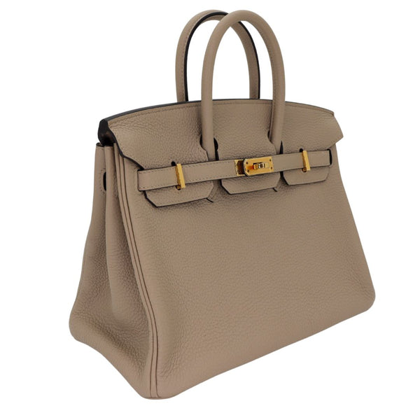 Hermès 25cm Birkin Gris Tourterelle Togo Leather Gold Hardware