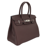Hermès 30cm Birkin Chocolate Togo Leather Palladium Hardware