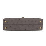 Hermès Kelly II Sellier Mini Gris Meyer Ostrich Gold Hardware