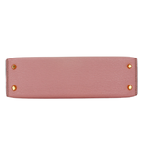 Hermès Kelly II Sellier Mini HSS Rose Sakura Chèvre Leather Gold Hardware