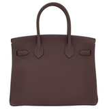 Hermès 30cm Birkin Chocolate Togo Leather Palladium Hardware