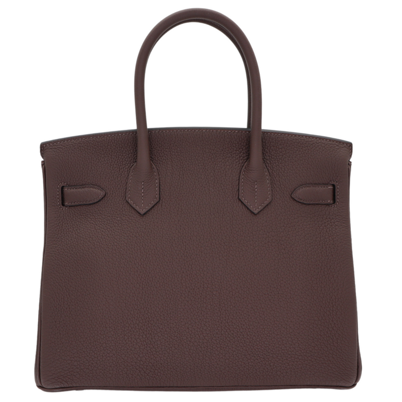 Hermès 30cm Birkin Chocolate Togo Leather Palladium Hardware