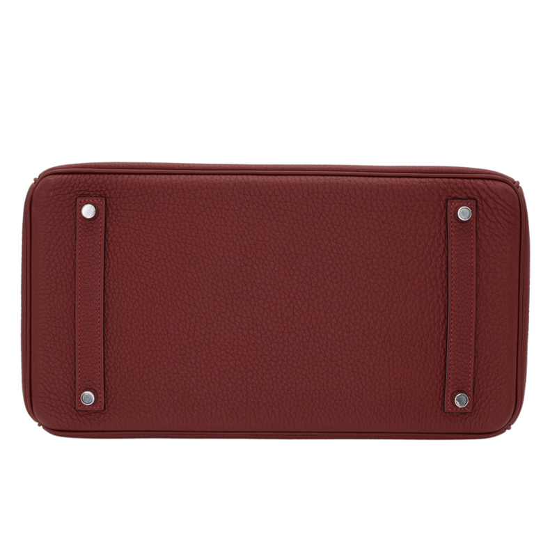 Hermès 35cm Birkin Rouge H Togo Leather Palladium Hardware
