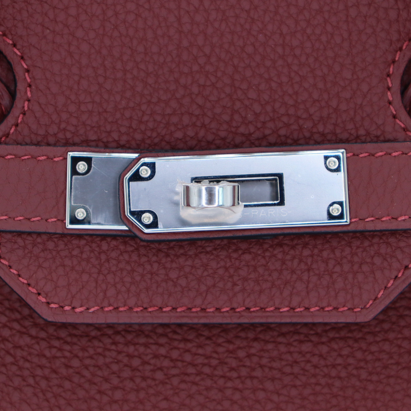 Hermès 35cm Birkin Rouge H Togo Leather Palladium Hardware