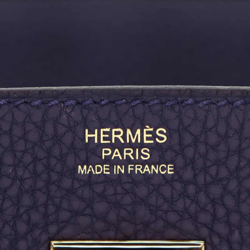 Hermès 30cm Birkin Bleu Nuit Togo Leather Gold Hardware