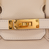 Hermès 25cm Birkin Sellier Nata Epsom Leather Gold Hardware