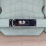 Hermès 30cm Birkin Trench/Vert D’Eau Matte Alligator Palladium Hardware