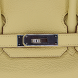 Hermès 30cm Birkin Jaune Poussin Togo Leather Palladium Hardware