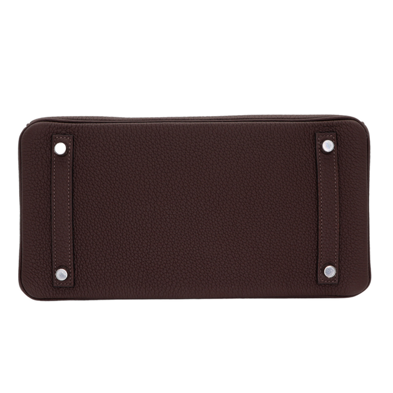 Hermès 30cm Birkin Chocolate Togo Leather Palladium Hardware