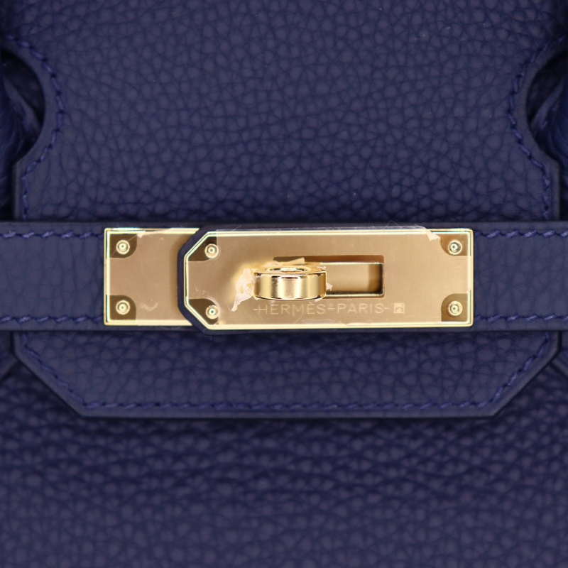 Hermès 30cm Birkin Bleu Nuit Togo Leather Gold Hardware