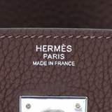 Hermès 30cm Birkin Chocolate Togo Leather Palladium Hardware