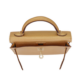 Hermès Mini Kelly II Doré Metallic Chèvre Chamkilight Permabrass Hardware