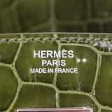 Hermès 30cm Birkin Canopee Shiny Niloticus Crocodile Palladium Hardware
