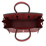 Hermès 35cm Birkin Rouge H Togo Leather Palladium Hardware