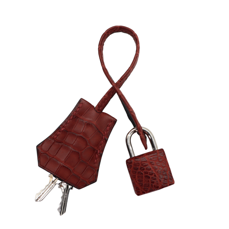 Hermès 25cm Birkin Bordeaux Matte Alligator Palladium Hardware