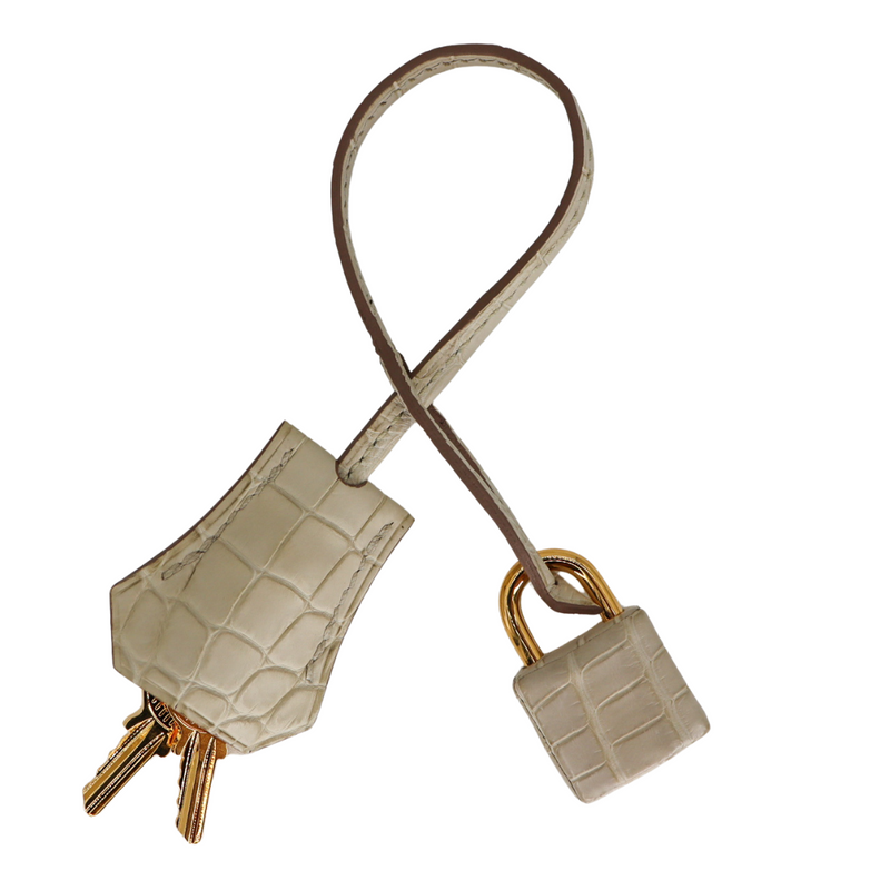 Hermès 30cm Birkin Beton Matte Alligator Gold Hardware