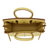 Hermès 30cm Birkin Jaune Poussin Togo Leather Palladium Hardware