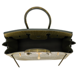 Hermès 35cm Birkin Olive Matte Alligator Gold Hardware