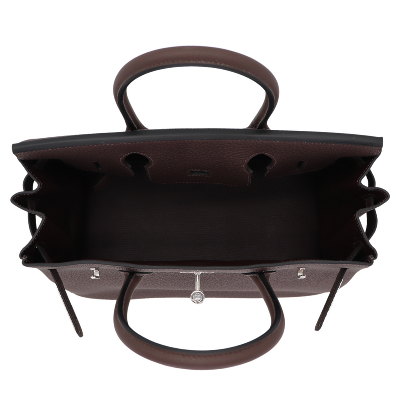 Hermès 30cm Birkin Chocolate Togo Leather Palladium Hardware