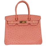 Hermès 30cm Birkin Terre Cuite Ostrich Gold Hardware
