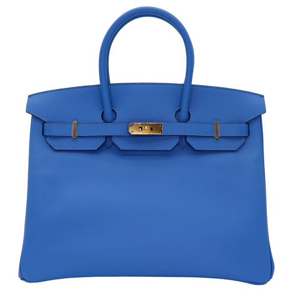 Hermès 35cm Birkin Bleu Paradis Epsom Leather Gold Hardware