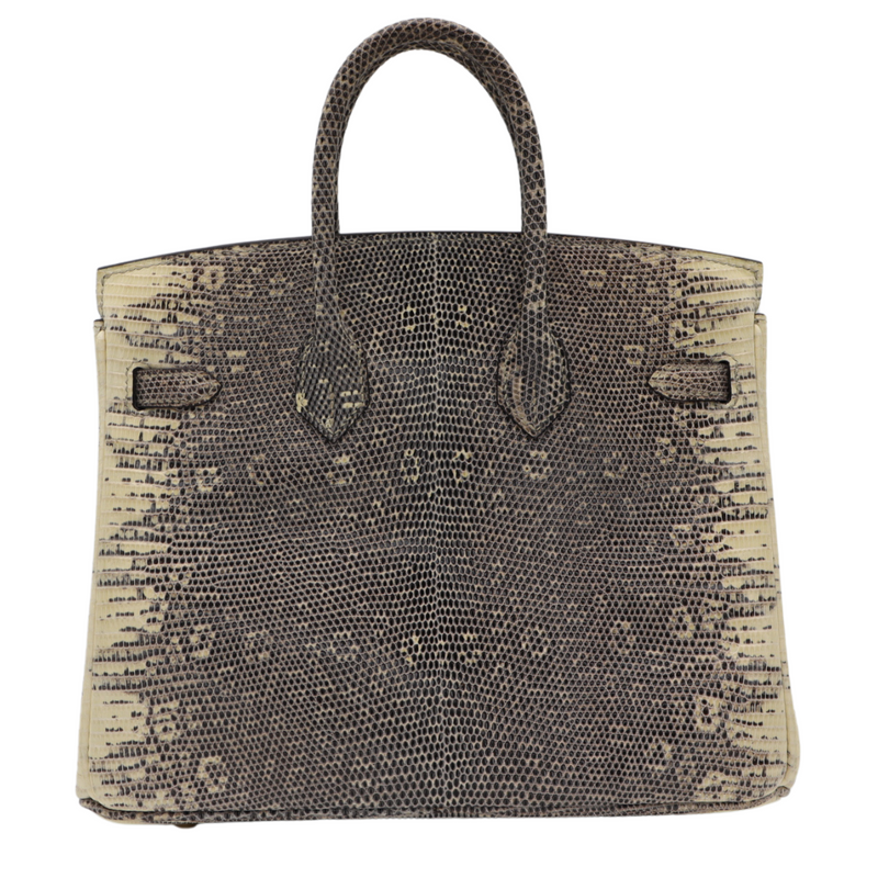 Hermès 25cm Birkin Ombre Lizard Gold Hardware