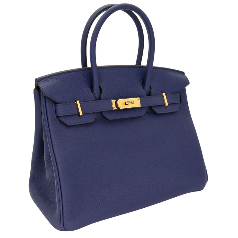 Hermès 30cm Birkin Bleu Navy Togo Leather Gold Hardware