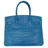 Hermès 30cm Birkin Mykonos Matte Alligator Gold Hardware