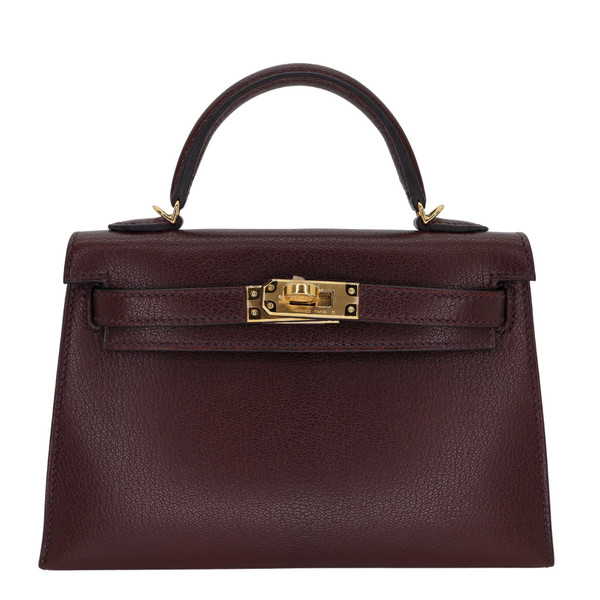 Hermès Kelly II Sellier Mini Rouge Sellier Chèvre Leather Gold Hardware