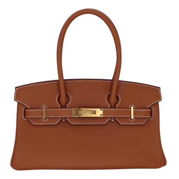 Hermès 29cm Birkin Shoulder Light Gold Evercolor Leather Gold Hardware