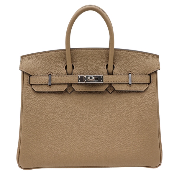 Hermès 25cm Birkin Beige Marfa Togo Leather Palladium Hardware