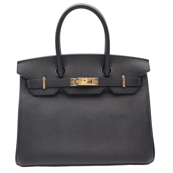 Hermès 30cm Birkin Black Epsom Leather Gold Hardware