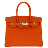 Hermès 30cm Birkin Orange Epsom Leather Gold Hardware